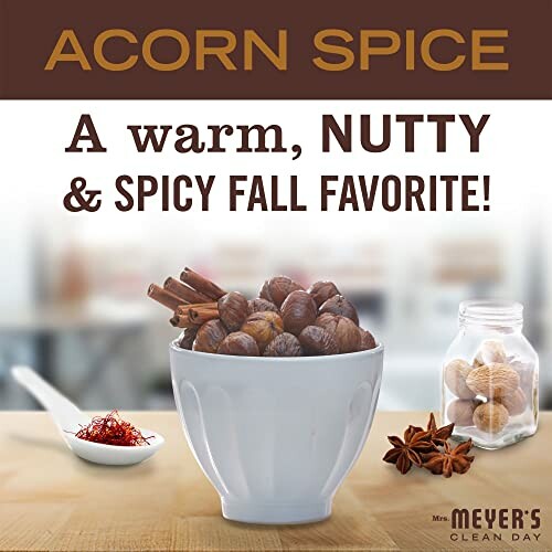 Acorn Spice, a warm, nutty, and spicy fall favorite with nuts and spices in a bowl.