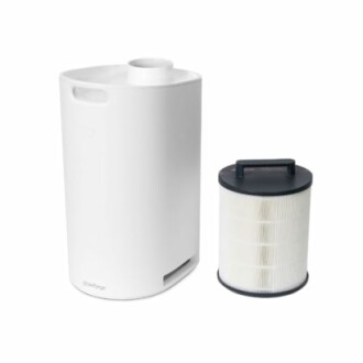 White air purifier and cylindrical filter