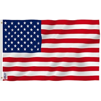 United States flag with stars and stripes