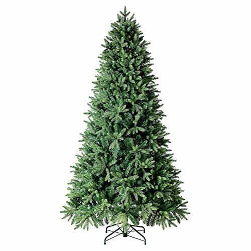 Artificial Christmas tree with lush green branches.