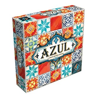 Azul board game box with colorful tile design