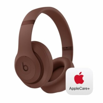 Brown Beats headphones with AppleCare+ logo