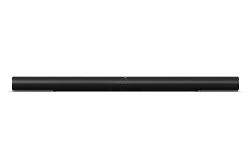 Front view of a black soundbar.