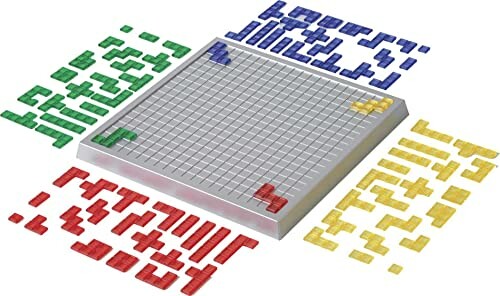 Blokus board game with pieces in four colors.