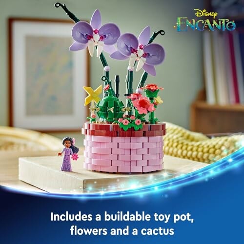 Lego Disney Encanto toy with buildable pot, flowers, and cactus.