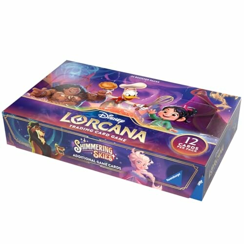 Disney Lorcana trading card game box with Shimmering Skies design