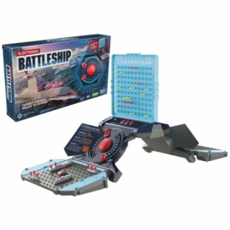 Electronic Battleship game with box and setup board.