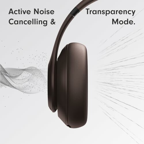 Headphones with active noise cancelling and transparency mode