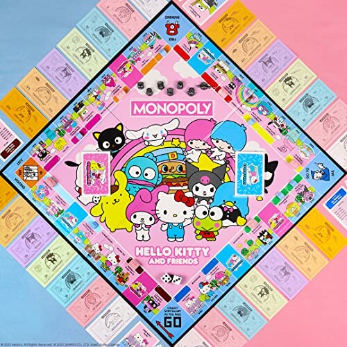 Hello Kitty and Friends themed Monopoly board game.