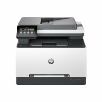 HP color laserjet printer with touchscreen display