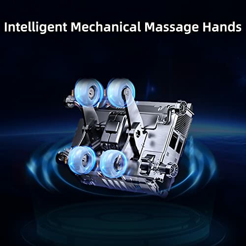 Intelligent mechanical massage device with rotating components