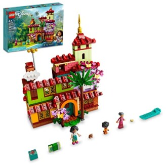 LEGO Disney Encanto toy set with colorful building and characters.