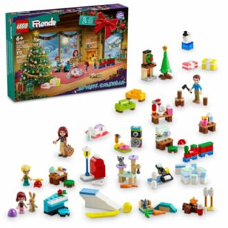 LEGO Friends Advent Calendar with figures and holiday-themed mini builds.