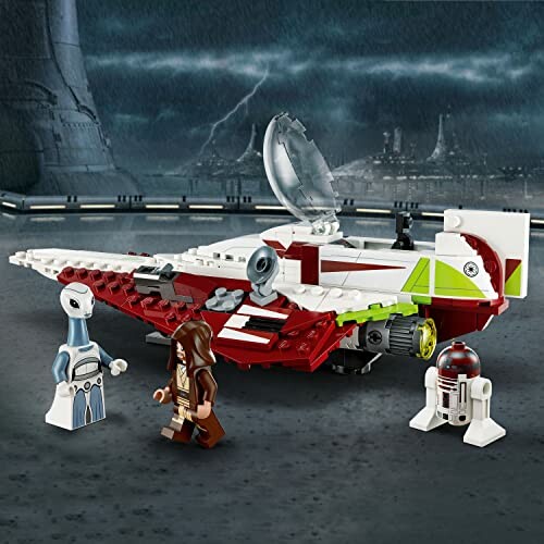 LEGO Star Wars set with spaceship and figures.