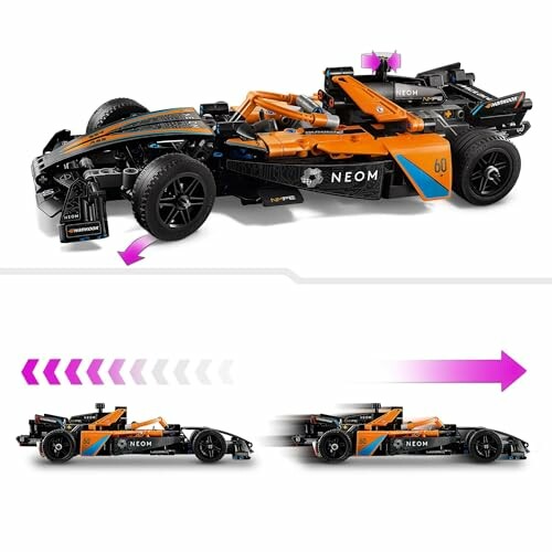 LEGO Technic Formula car model with motion effect