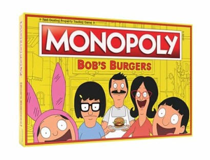 Monopoly board game featuring Bob's Burgers theme.