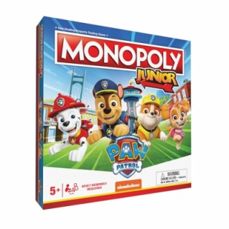 Monopoly Junior Paw Patrol board game box.