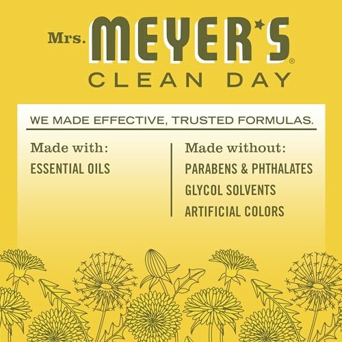 Mrs. Meyer's Clean Day product ingredients and exclusions