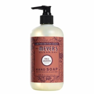 Mrs. Meyer's Clean Day Fall Leaves hand soap bottle