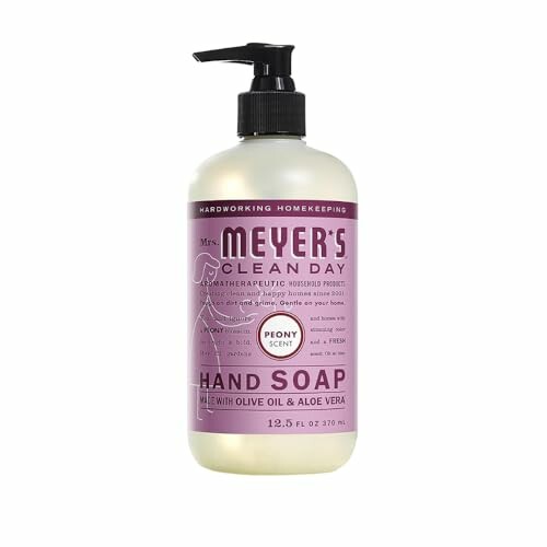 Mrs. Meyer's Clean Day Peony Scent Hand Soap Bottle