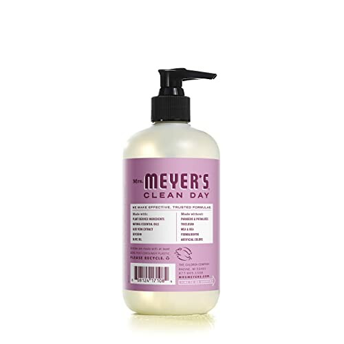 Mrs. Meyer's Clean Day hand soap bottle with pump