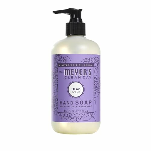 Mrs. Meyer’s Clean Day Lilac Scent Hand Soap bottle.