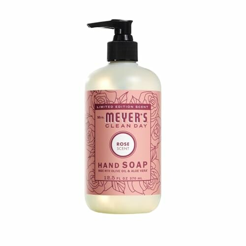 Mrs. Meyer's Clean Day Rose Scent Hand Soap bottle