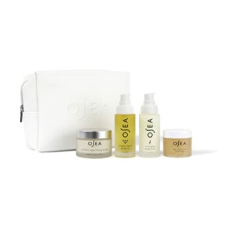 OSEA skincare set with pouch and four products