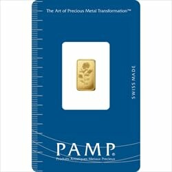 PAMP gold bar in packaging