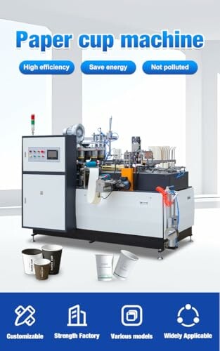 Paper cup machine with features: high efficiency, save energy, not polluted.