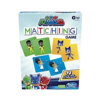 PJ Masks matching game box with character cards.