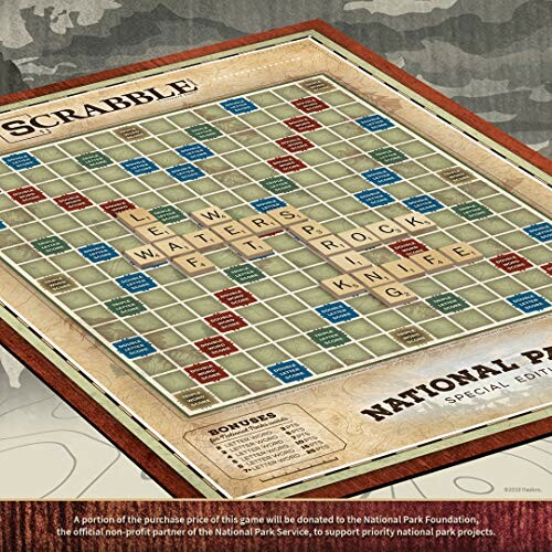 Scrabble National Parks Special Edition board game.