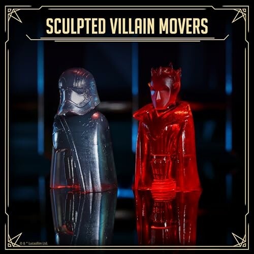 Sculpted villain movers in black and red.