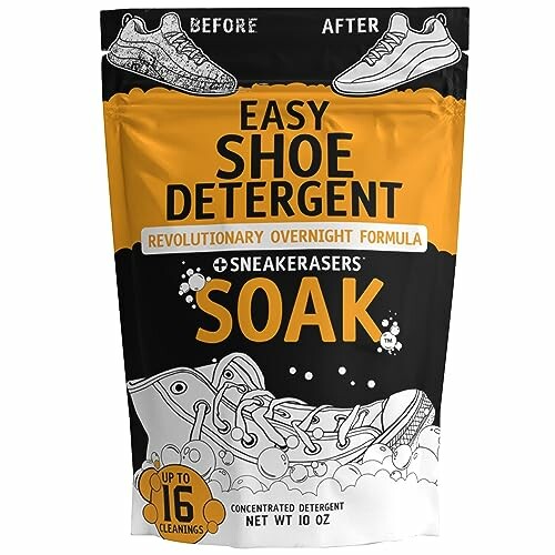 Sneakerasers easy shoe detergent packaging