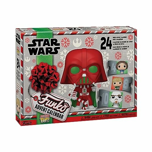 Star Wars Funko Pop Advent Calendar with red Darth Vader and mini figures