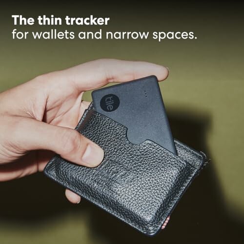 Thin tracker for wallets and narrow spaces