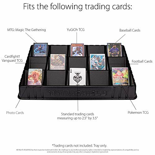 Trading card organizer for various card types including Magic, YuGiOh, and Pokemon.