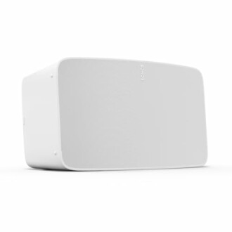 White Sonos speaker on a plain background