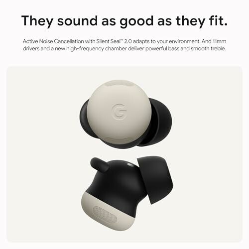 Wireless earbuds with noise cancellation feature