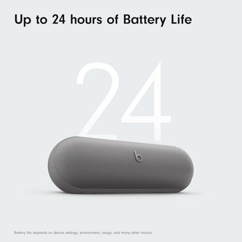 Wireless speaker with up to 24 hours of battery life.